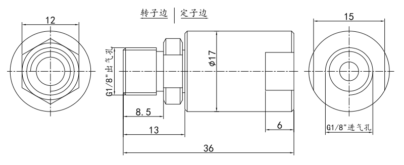 3001006l3001006L系列單通路純氣動旋轉(zhuǎn)接頭 系列滑環(huán)外形圖紙