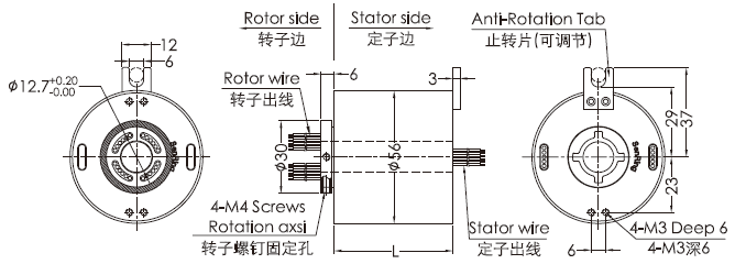 eh1256-02EH1256-02系列2路千兆網(wǎng)線旋轉(zhuǎn)接頭 系列滑環(huán)外形圖紙