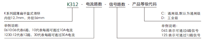 k312K312系列超薄扁平盤式滑環(huán)系列滑環(huán)特點(diǎn)